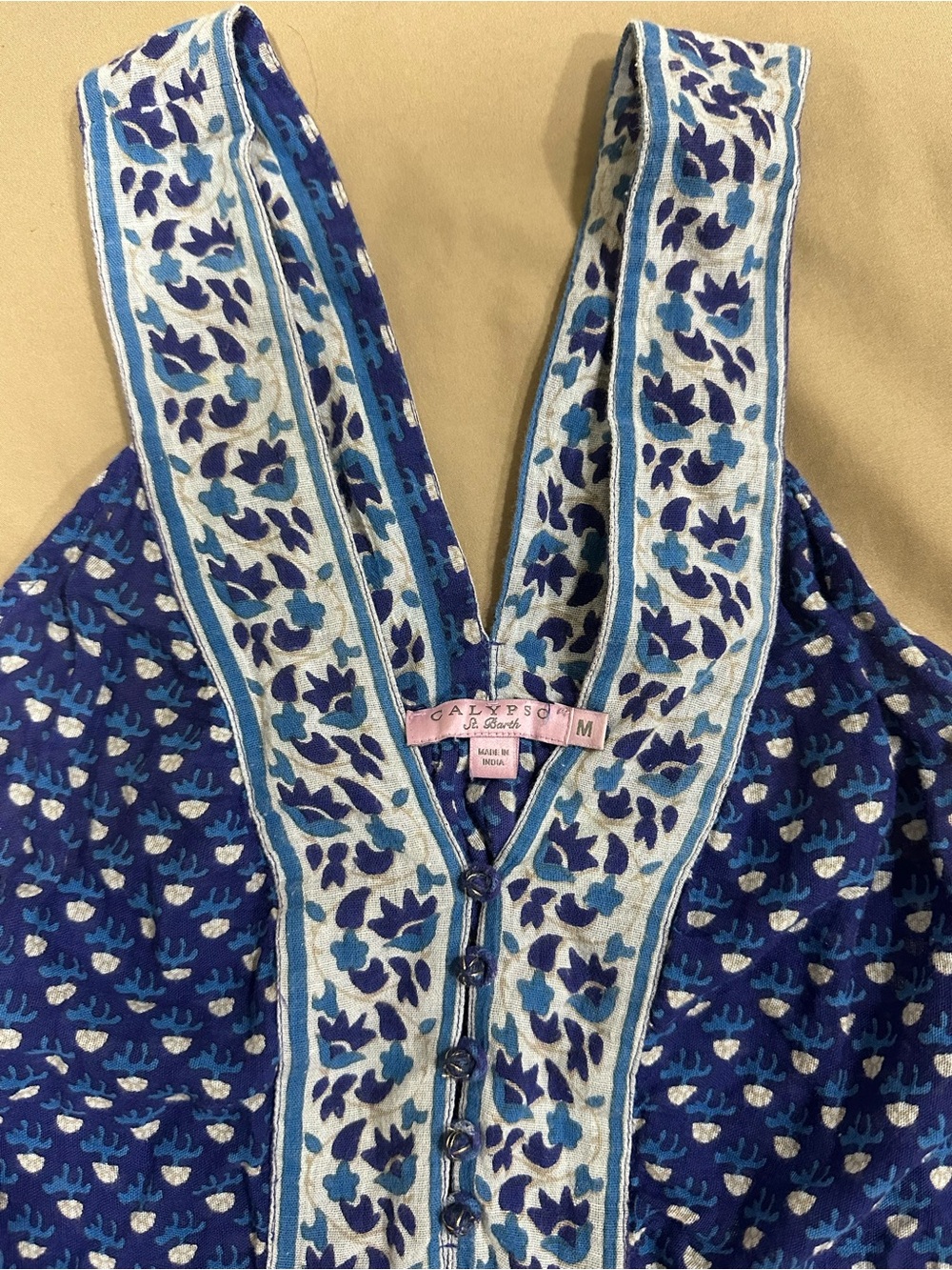 Calypso St. Barth Blue Floral Girls' One Piece